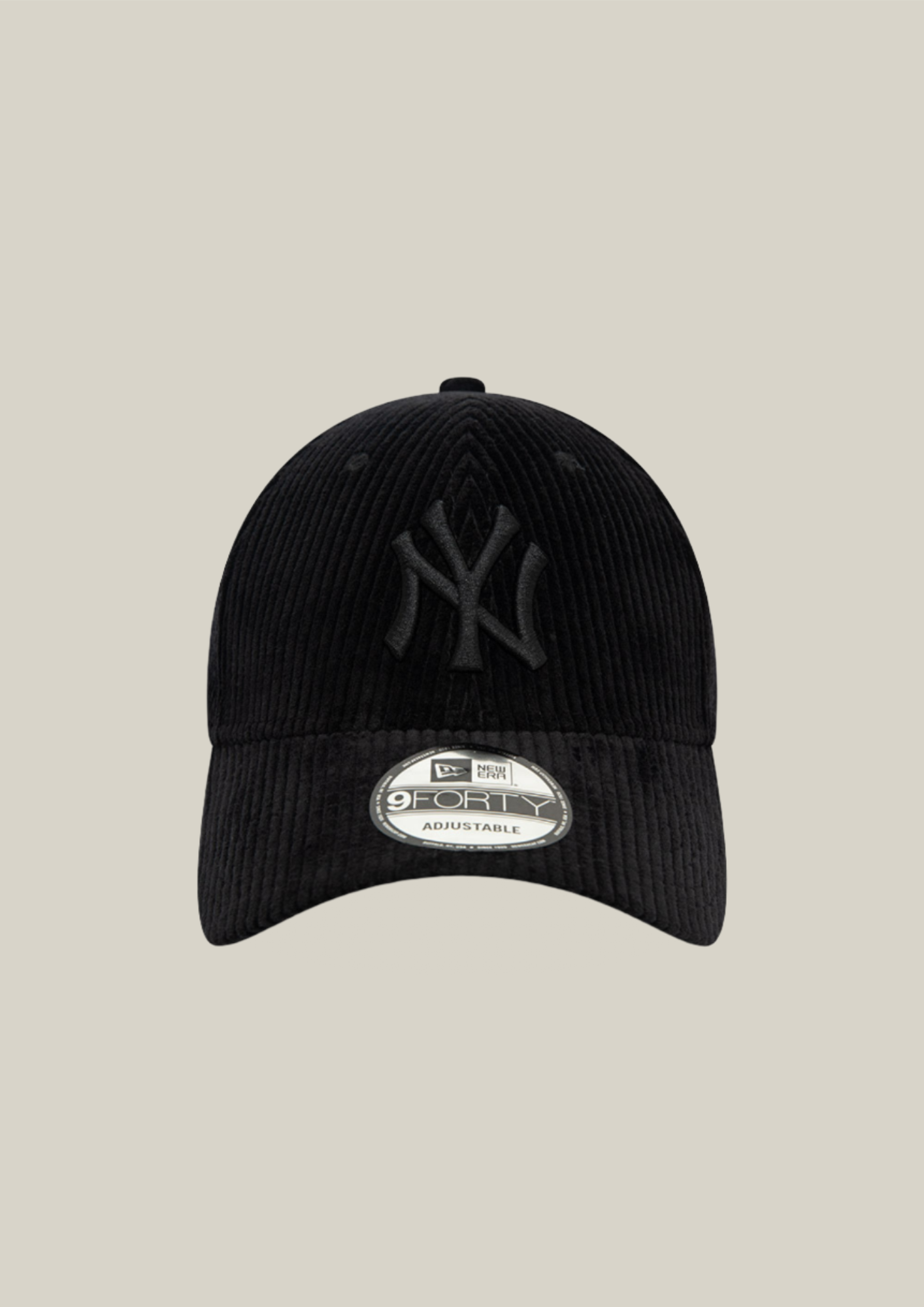 New York Yankees Black 9FORTY Cloth Strap