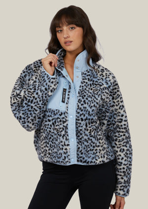 Snow Leopard Teddy Jacket