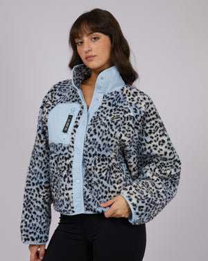 Snow Leopard Teddy Jacket