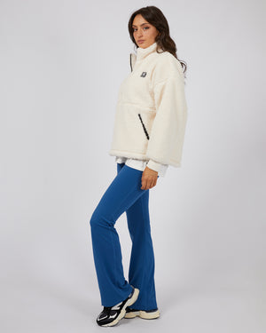 Amara Quarter Zip Teddy white