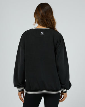 Luxe Active College Crew Sweater