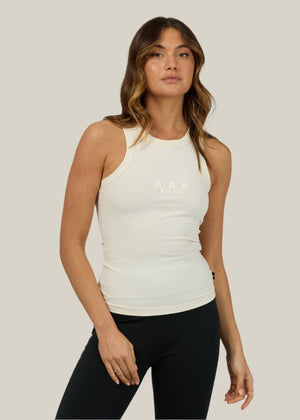 Luxe Active Tank Vintage White