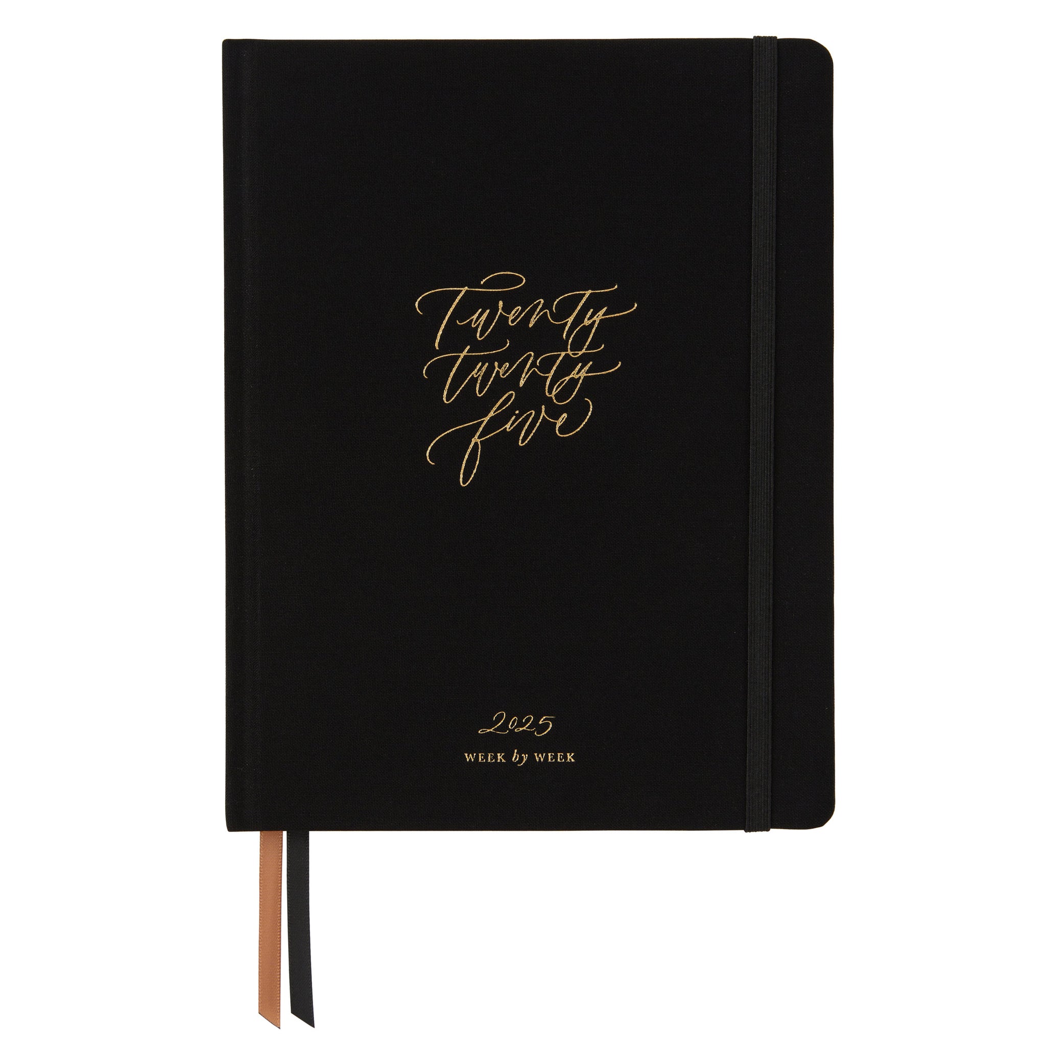 NEW - 2025 Weekly Planner - Black (Cloth)