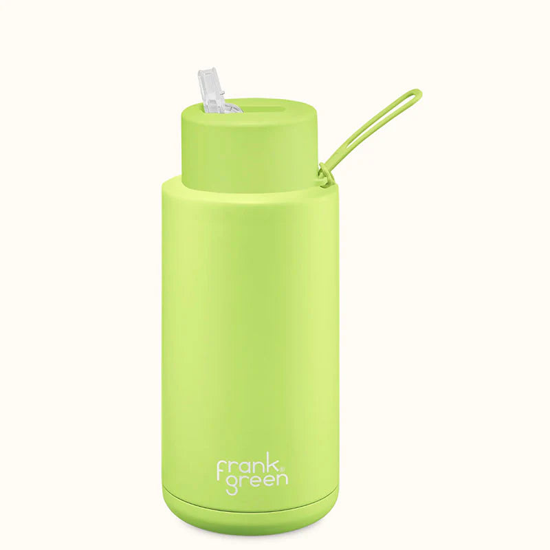 frank green 1L Ceramic Reusable Bottle with Straw Lid 34oz