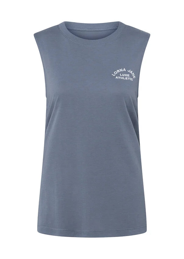 Lotus muscle tank - powder grey