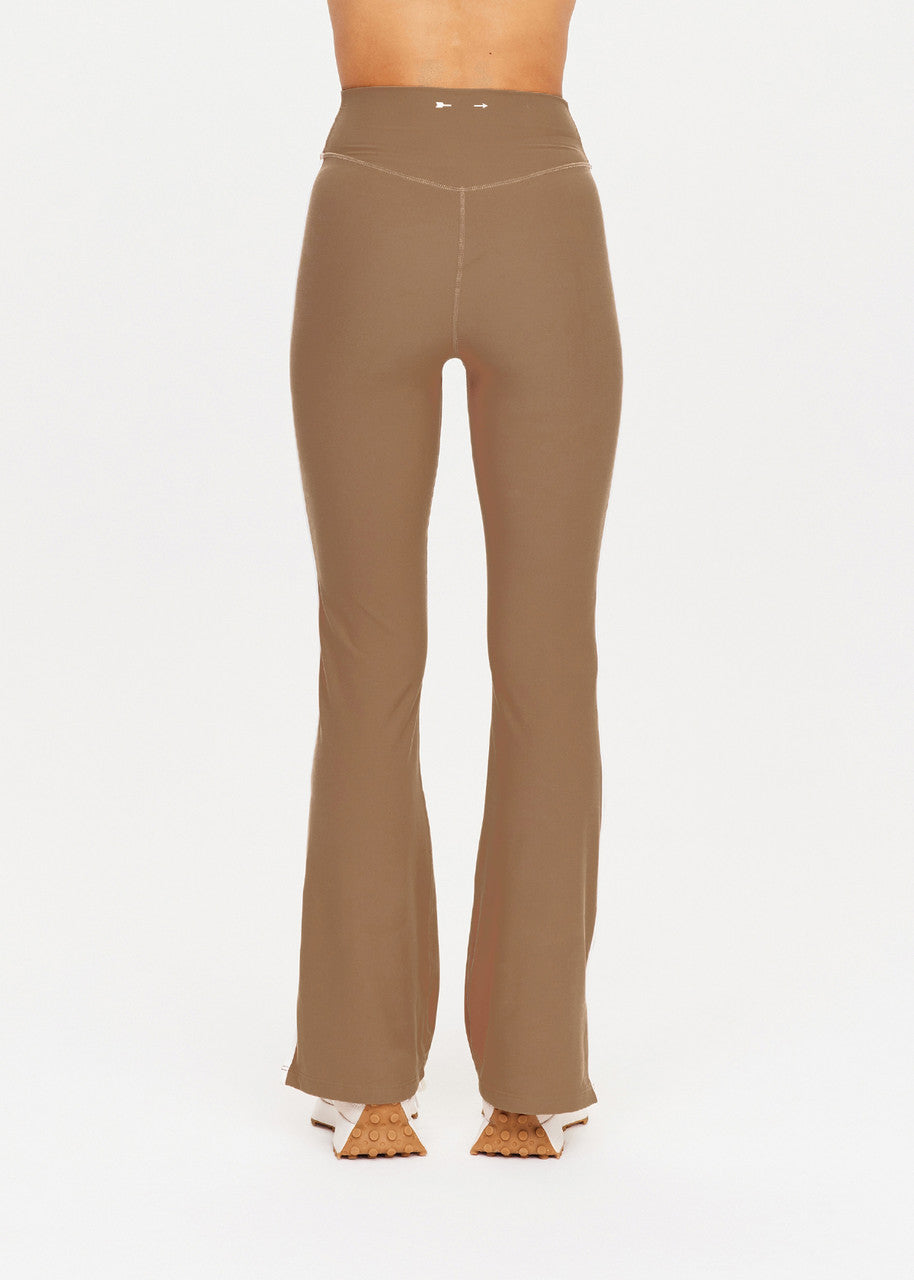 Peached Florence Flare Pant - Mocha