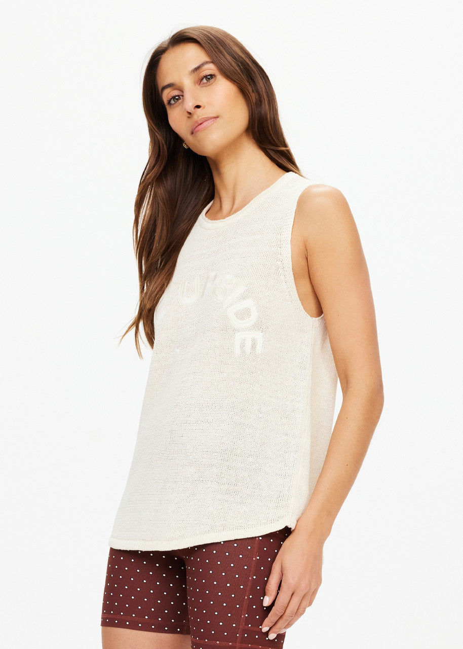 Knitted Tara Tank Natural