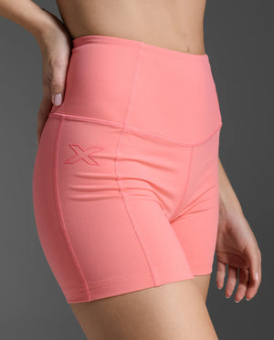 Form Soft Touch Hi-Rise Compression 4" Shorts Pink Glow