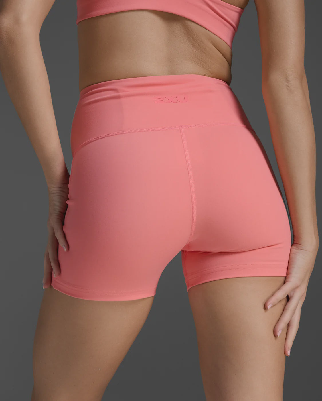 Form Soft Touch Hi-Rise Compression 4" Shorts Pink Glow