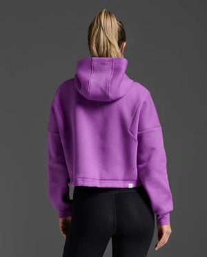 Form Spliced Crop Hoodie Thistle