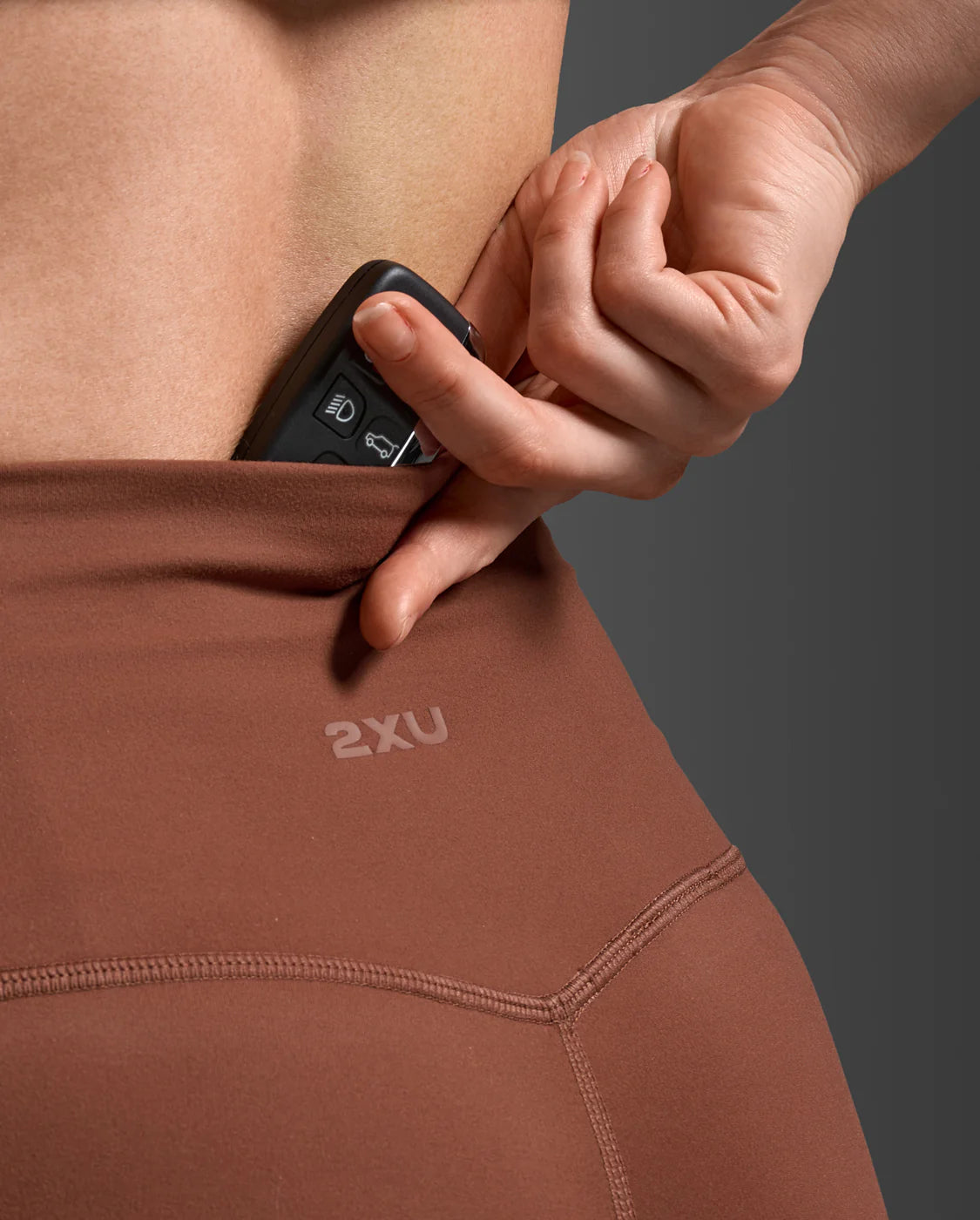 2XU Fluid Hi-Rise Full Length Tights – Sepia