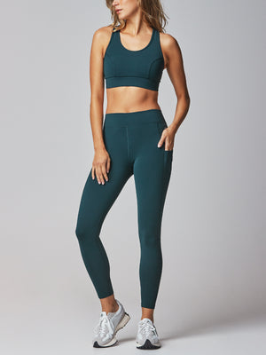No Bounce Thermal Sports Bra - Deep teal - Sports Bras