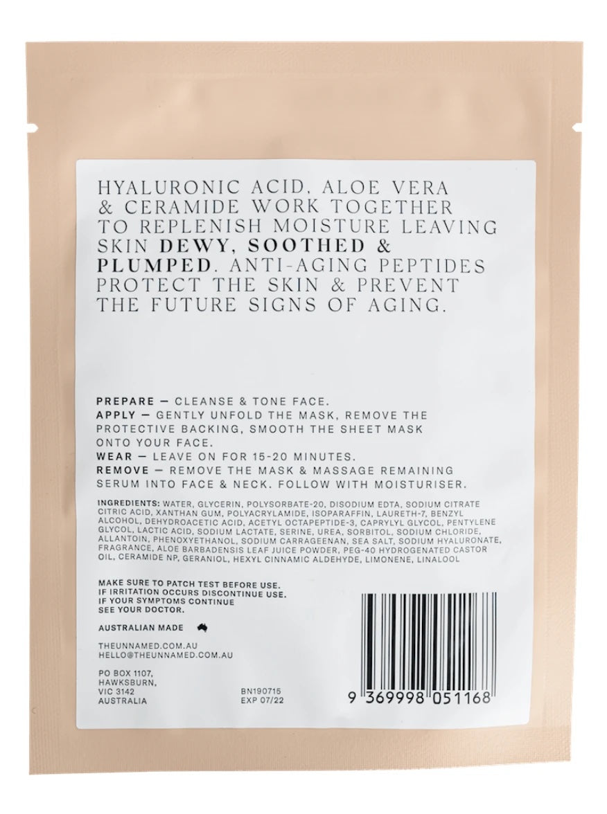 hydrating and anti aging sheet mask - ACCESSORIES