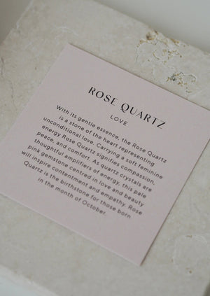 Rose Quartz Gemstone Sterling Silver - ACCESSORIES