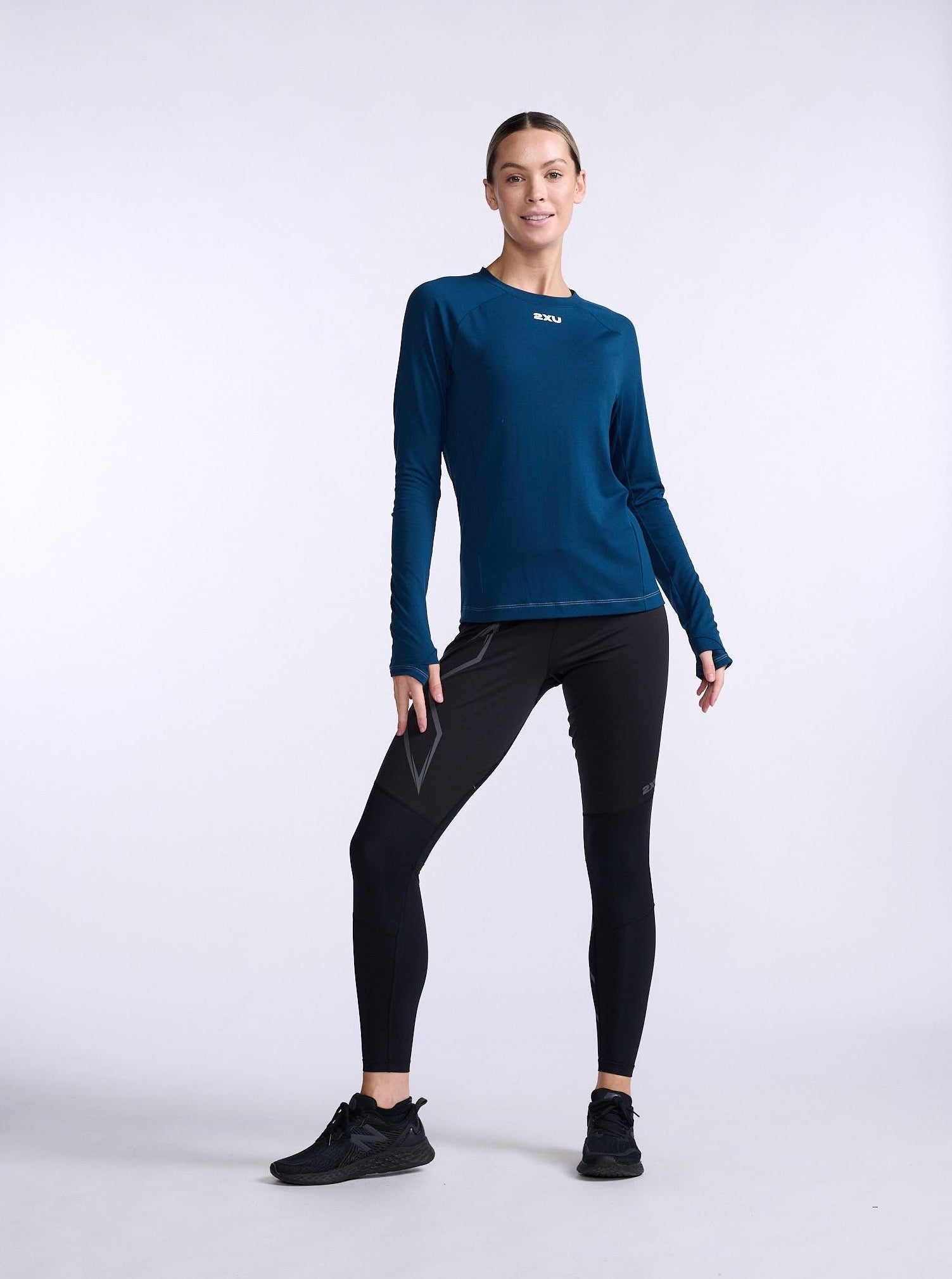 Ignition base layer L/S - moonlight - Tops